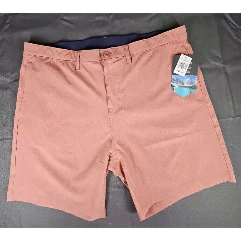 NEW Mountain‎ & Isle Hybrid Stretch Breathable Salmon Colored Shorts Size 38